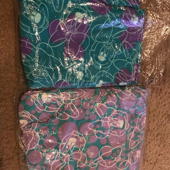 Lularoe Disney os Minnie Mouse Leggings Set of 2 - Picture 1 of 1